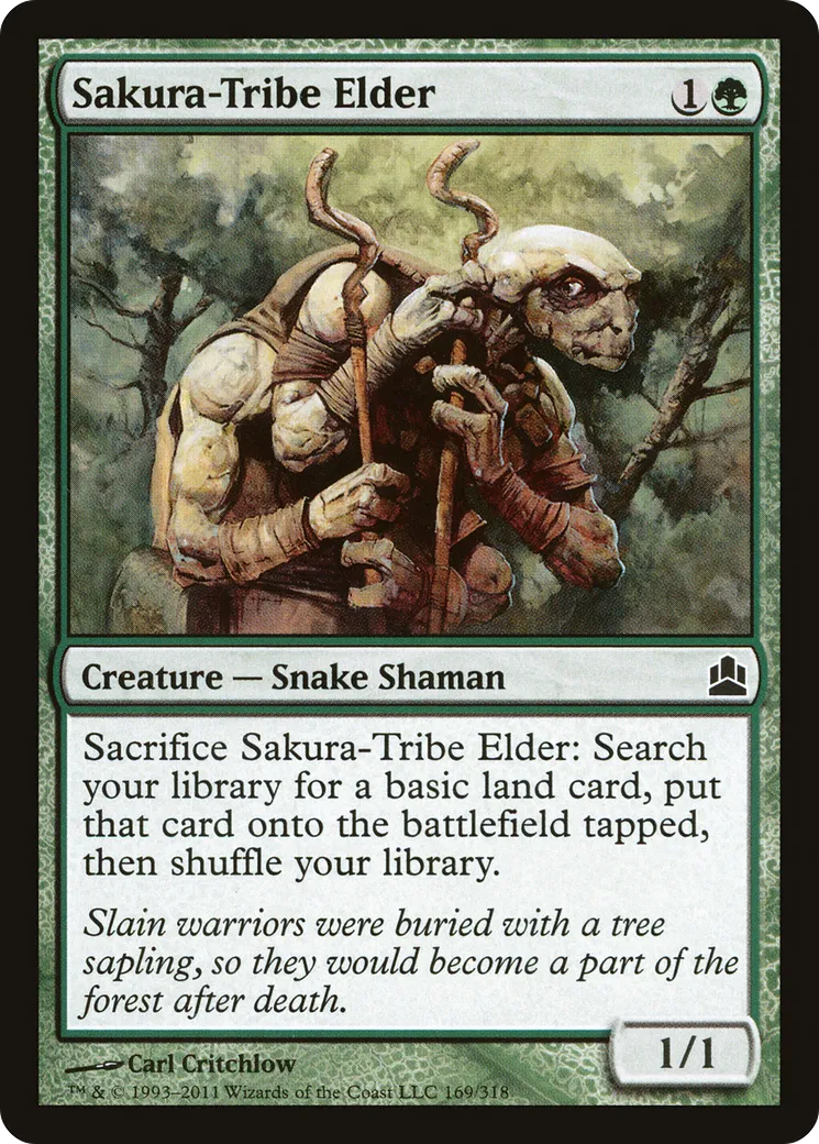 Sakura-Tribe Elder — Commander 2011 — Magic: The Gathering