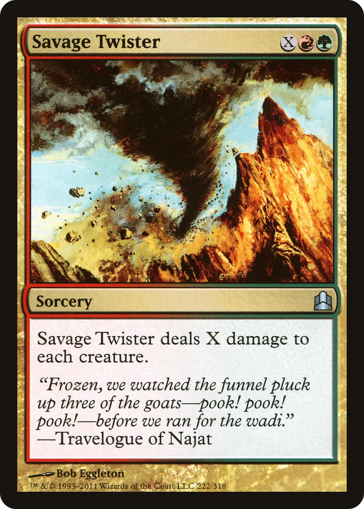 Savage Twister — Commander 2011 — Magic: The Gathering