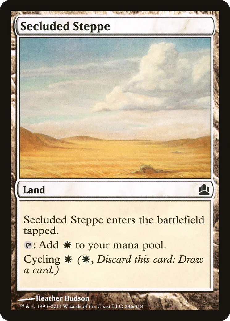 Secluded Steppe — Commander 2011 — Magic: The Gathering