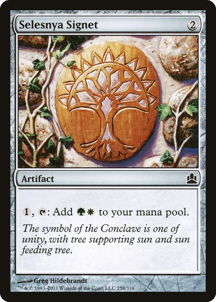 Selesnya Signet — Commander 2011 — Magic: The Gathering