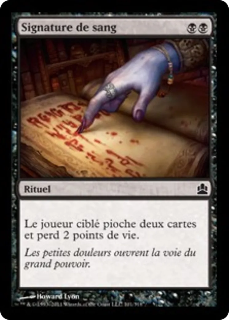 Signature de sang — Commander 2011 — Magic: The Gathering