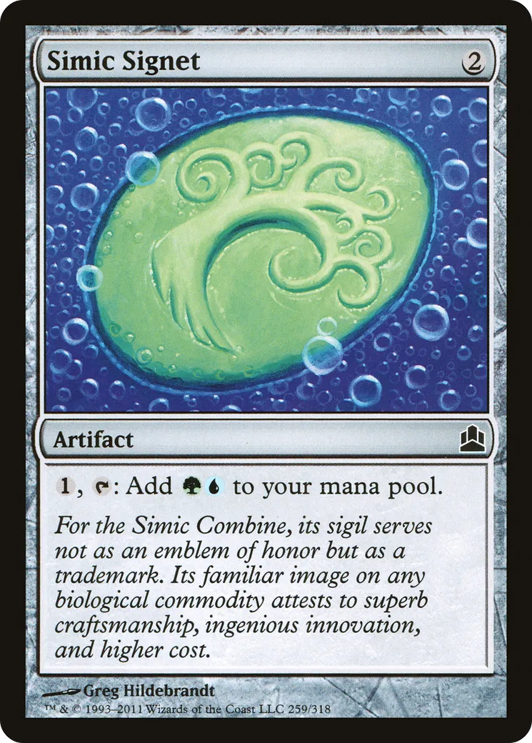 Simic Signet — Commander 2011 — Magic: The Gathering