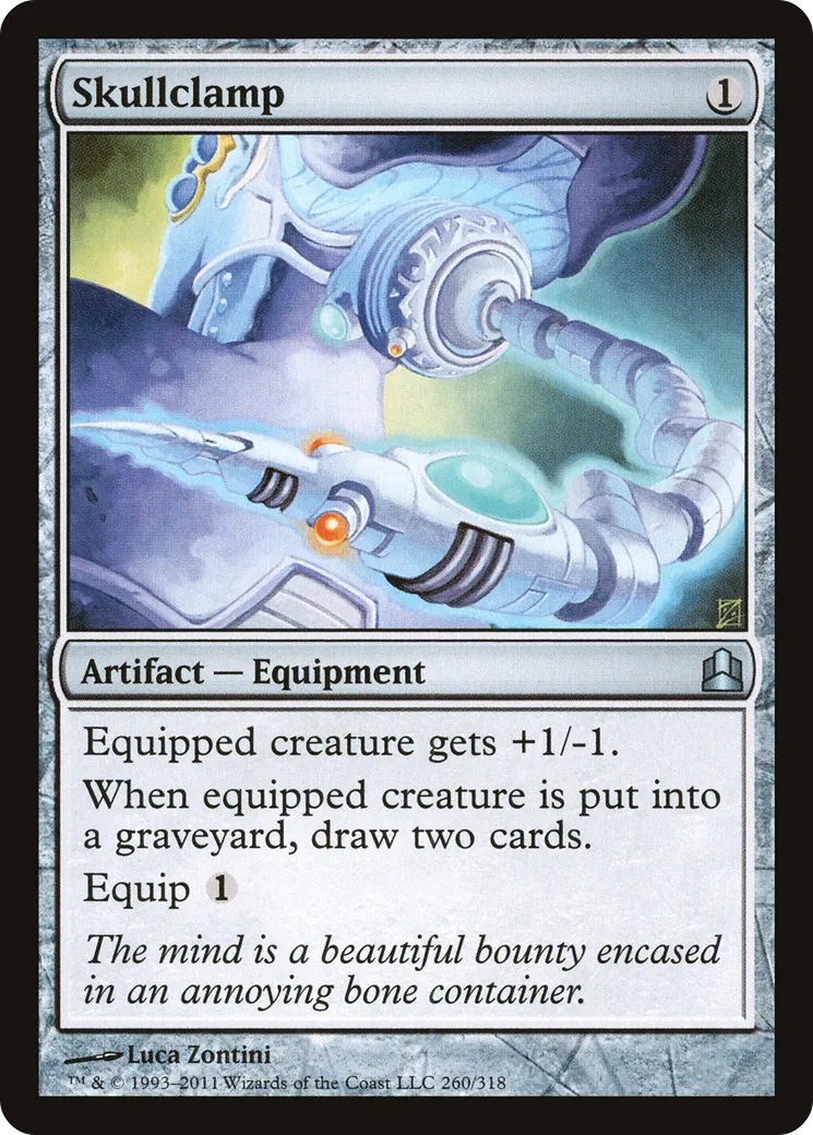 Skullclamp — Commander 2011 — Magic: The Gathering