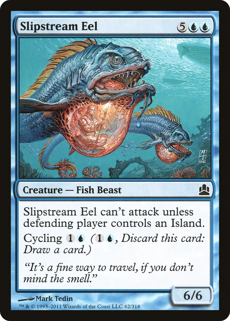 Slipstream Eel — Commander 2011 — Magic: The Gathering