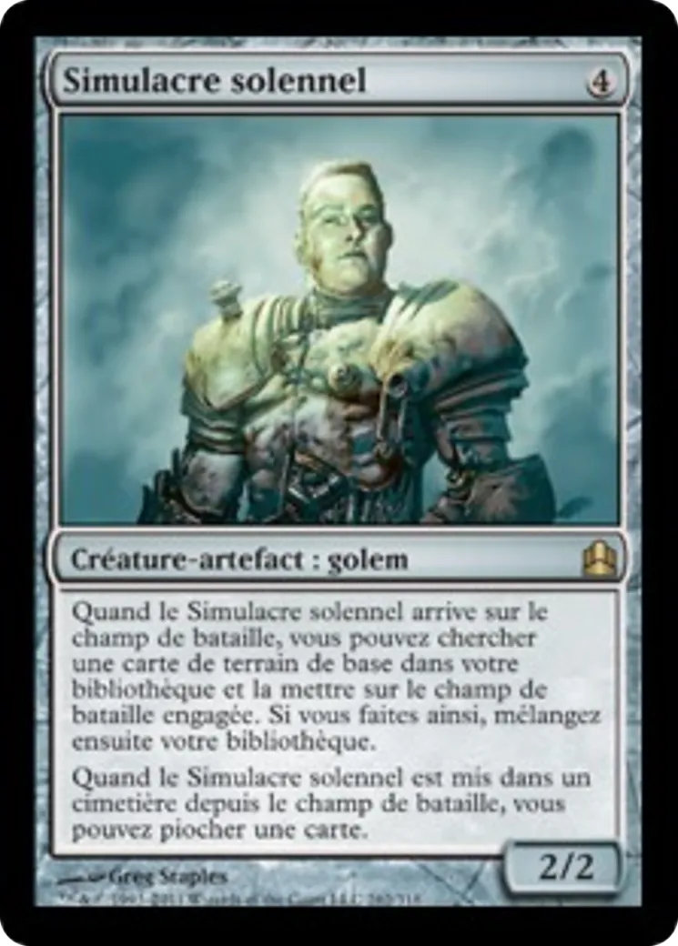 Simulacre solennel from Commander 2011 - Magic: The Gathering