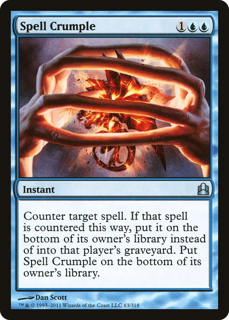 Spell Crumple — Commander 2011 — Magic: The Gathering