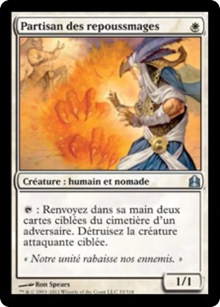 Partisan des repoussmages — Commander 2011 — Magic: The Gathering