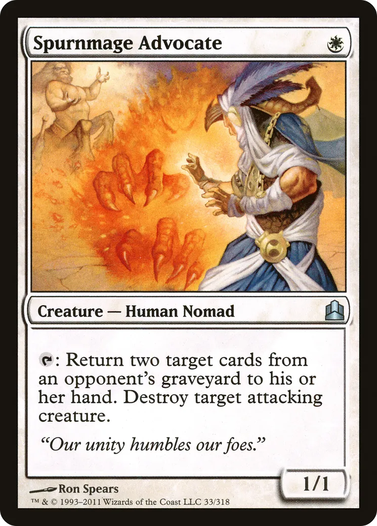 Spurnmage Advocate — Commander 2011 — Magic: The Gathering
