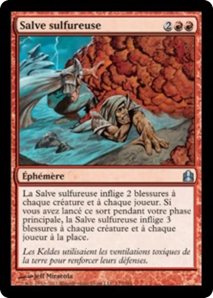 Salve sulfureuse — Commander 2011 — Magic: The Gathering