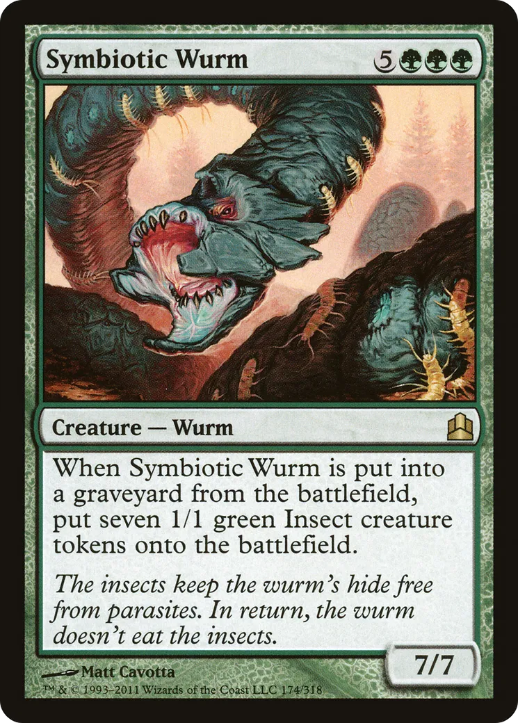 Symbiotic Wurm — Commander 2011 — Magic: The Gathering