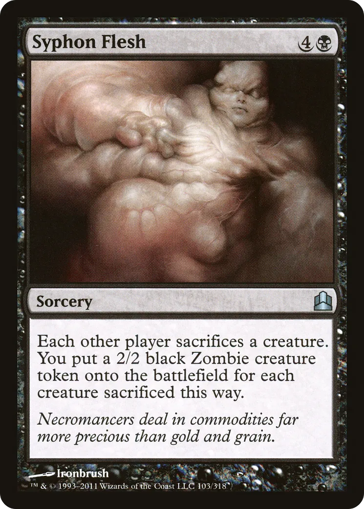 Syphon Flesh — Commander 2011 — Magic: The Gathering