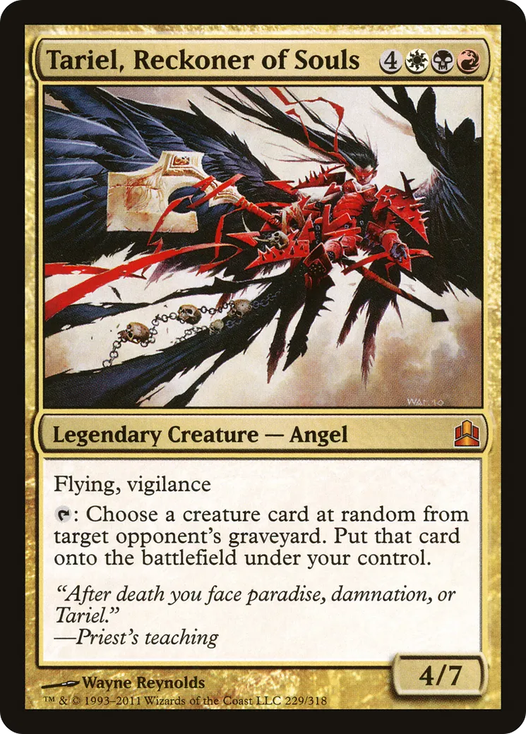 Tariel, Reckoner of Souls — Commander 2011 — Magic: The Gathering