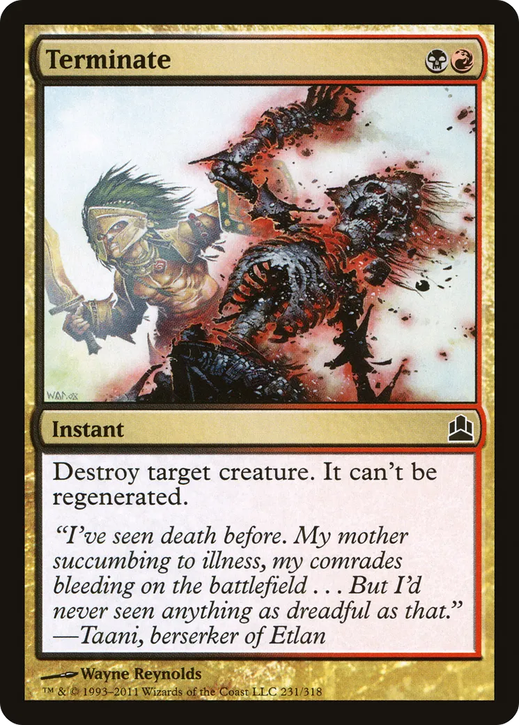 Terminate — Commander 2011 — Magic: The Gathering