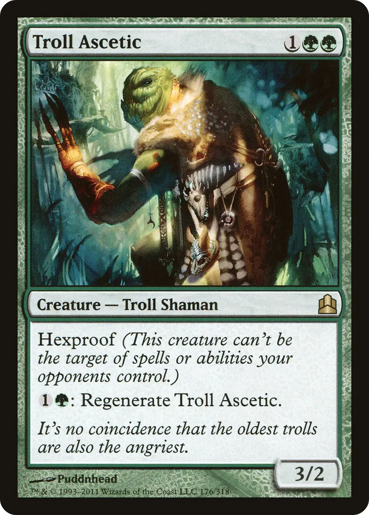 Troll Ascetic — Commander 2011 — Magic: The Gathering