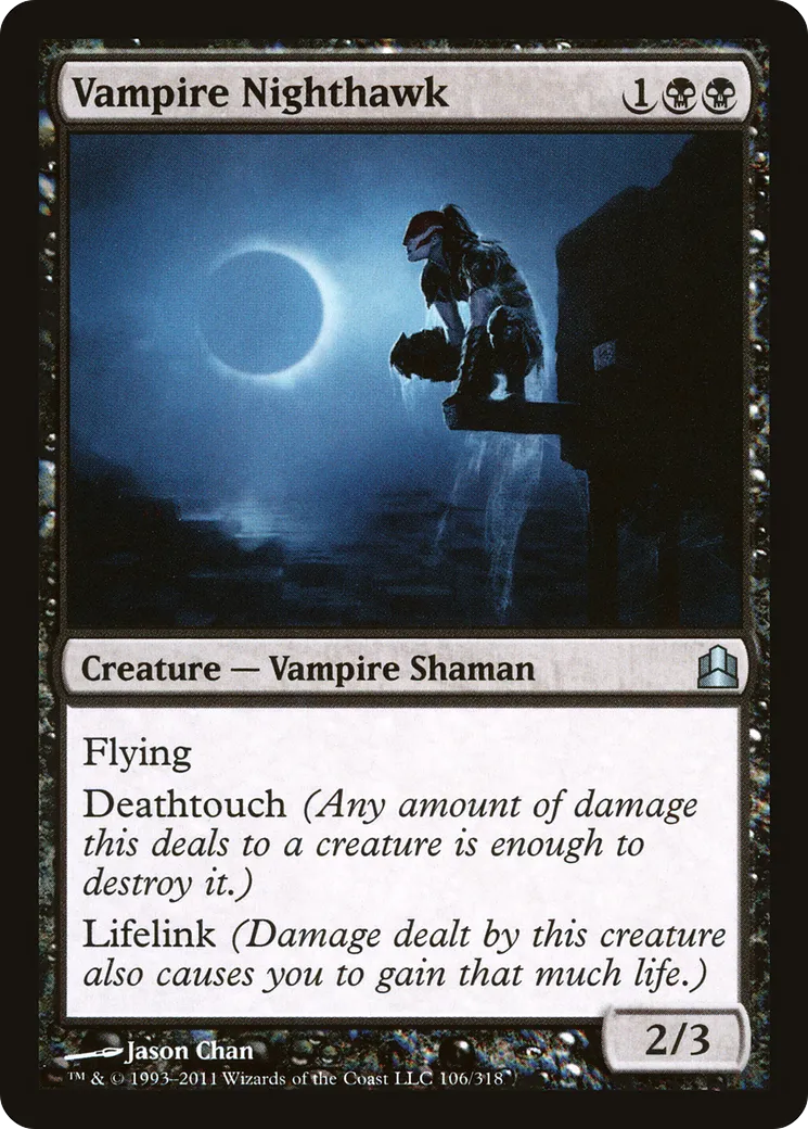 Vampire Nighthawk from Commander 2011 - Magic: The Gathering