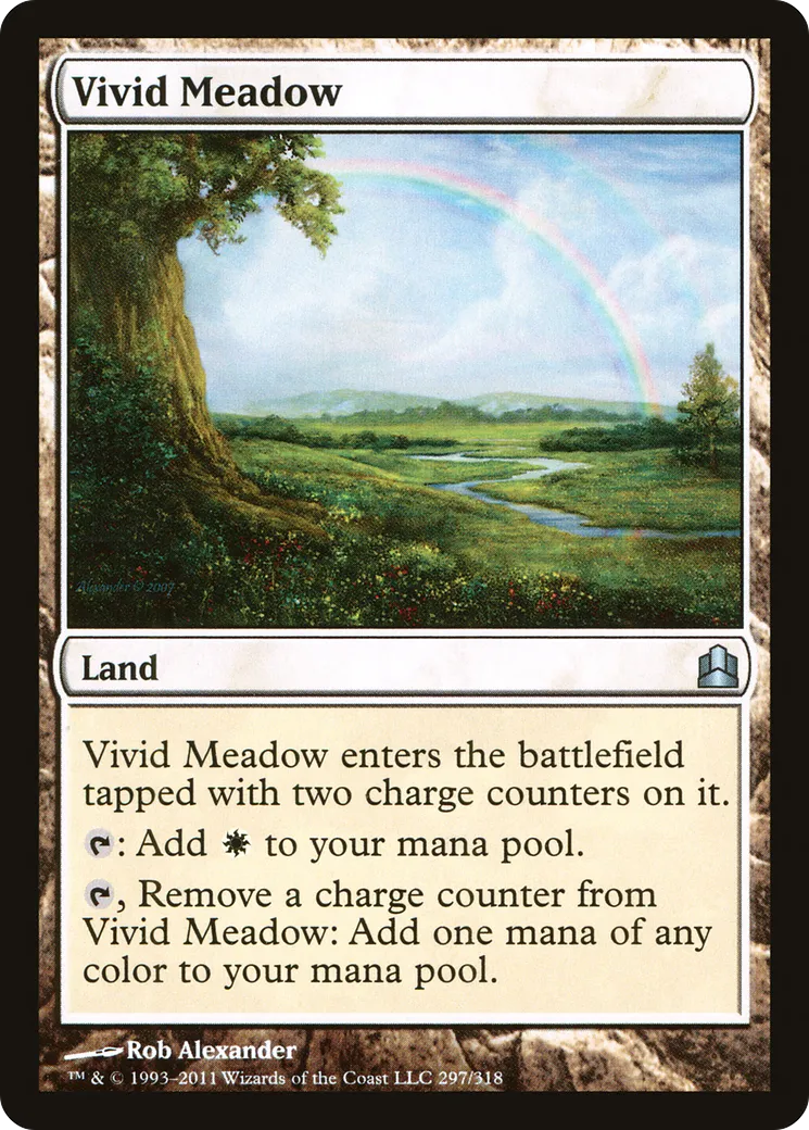 Vivid Meadow — Commander 2011 — Magic: The Gathering