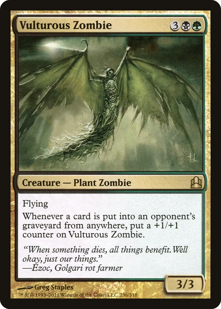 Vulturous Zombie — Commander 2011 — Magic: The Gathering