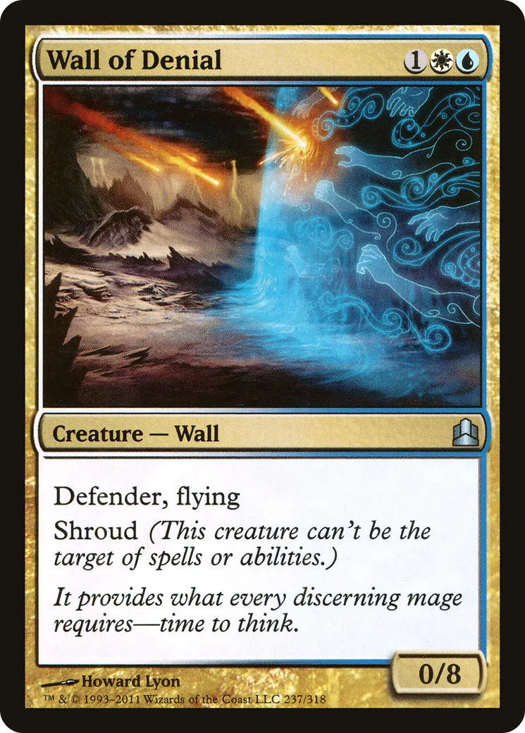 Wall of Denial — Commander 2011 — Magic: The Gathering