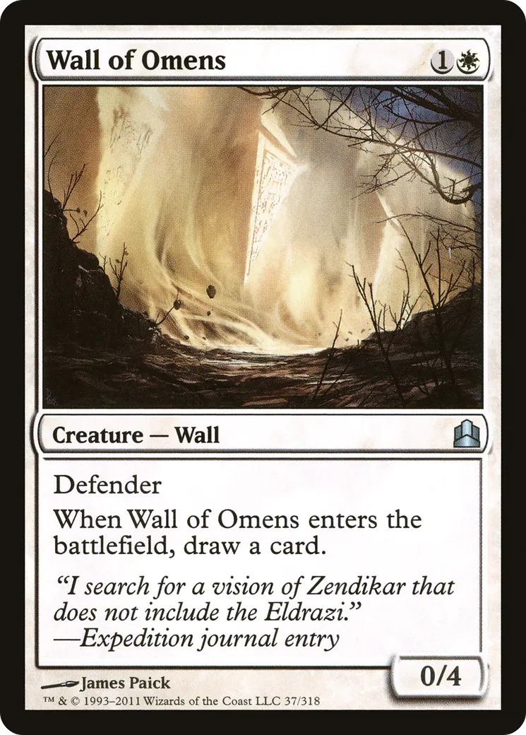 Wall of Omens — Commander 2011 — Magic: The Gathering