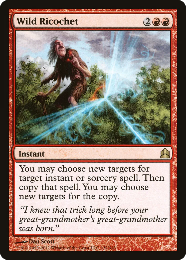 Wild Ricochet — Commander 2011 — Magic: The Gathering