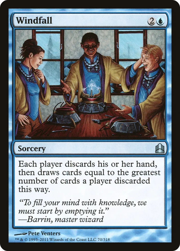 Windfall — Commander 2011 — Magic: The Gathering