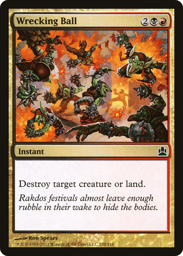 Boulet de démolition — Commander 2011 — Magic: The Gathering