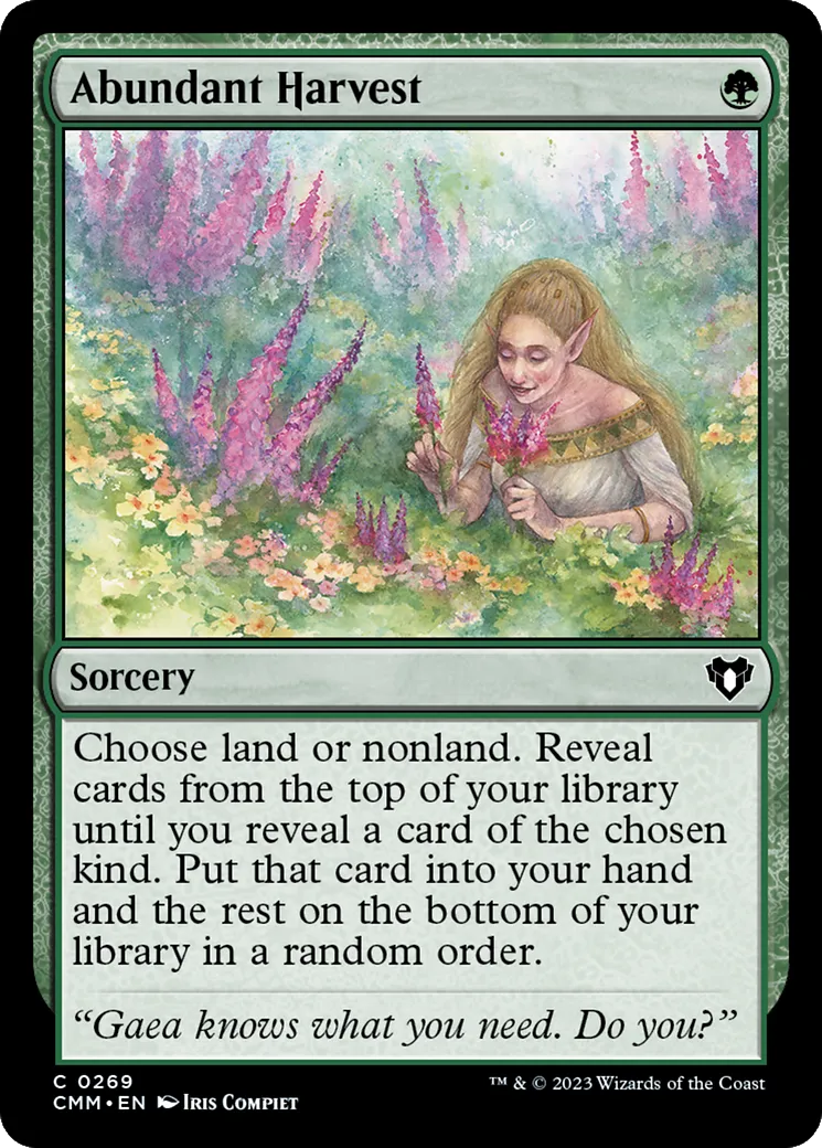 Abundant Harvest — Commander Masters — Magic: The Gathering