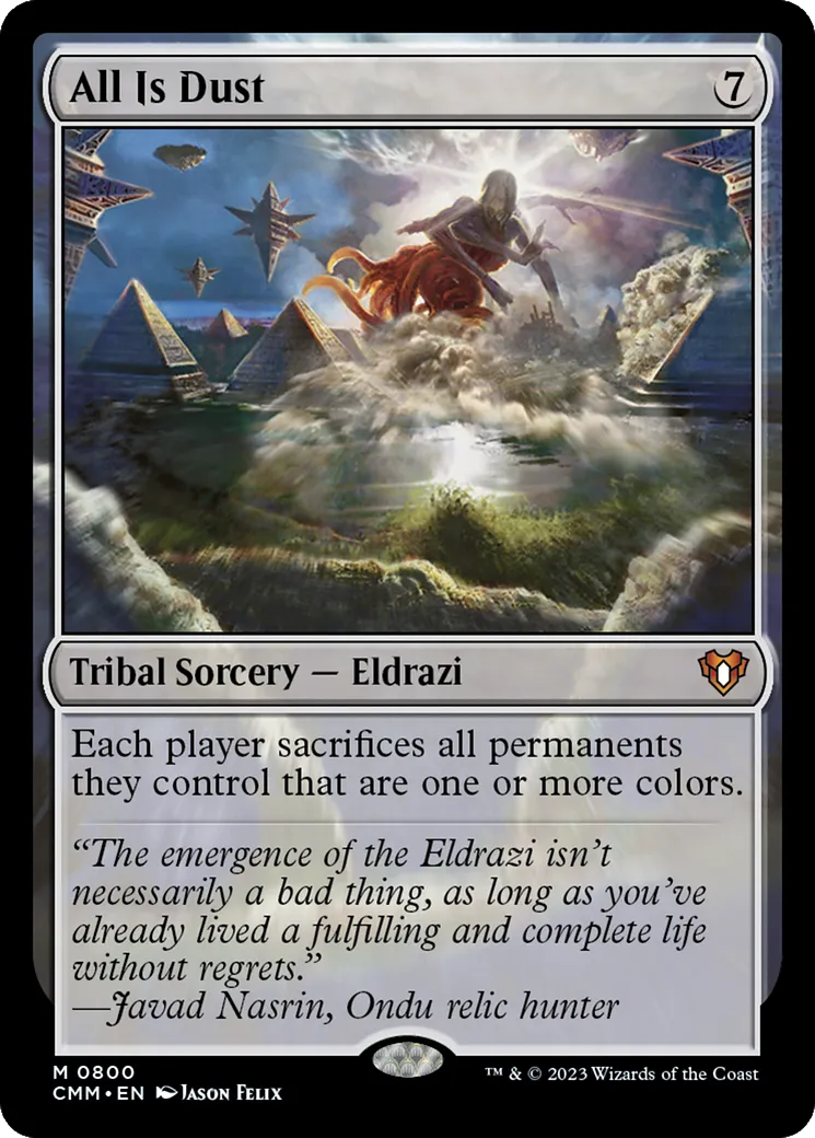 Tout n'est que poussière — Commander Masters — Magic: The Gathering