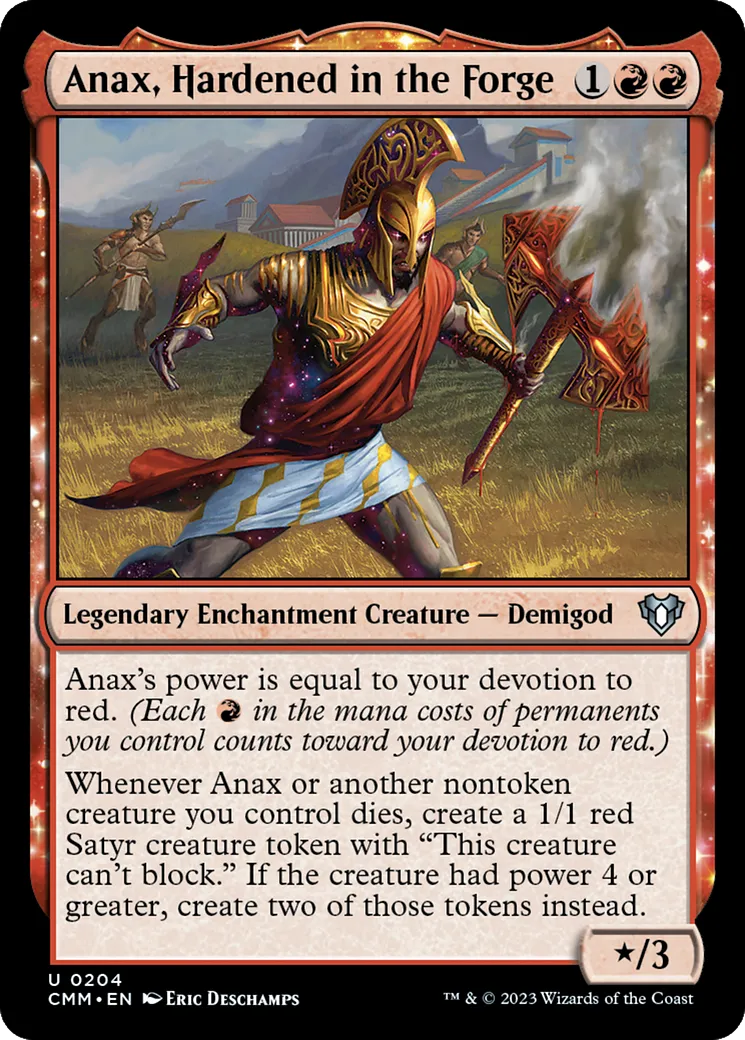 Anax, Hardened in the Forge — Commander Masters — Magic: The Gathering