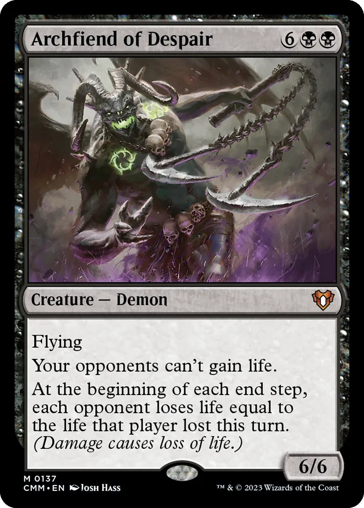 Archfiend of Despair — Commander Masters — Magic: The Gathering