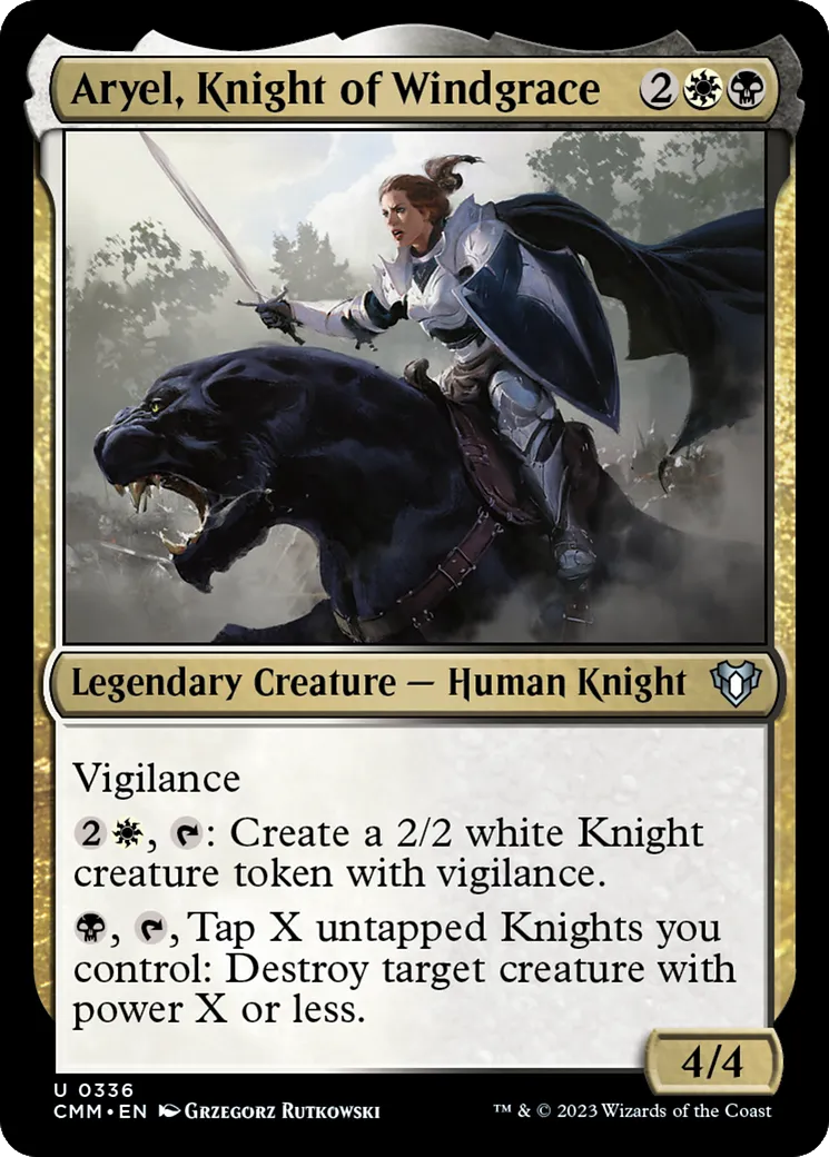 Aryel, chevalière Vent des vertus — Commander Masters — Magic: The Gathering