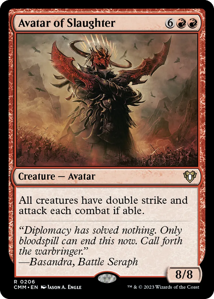 Avatar du massacre — Commander Masters — Magic: The Gathering