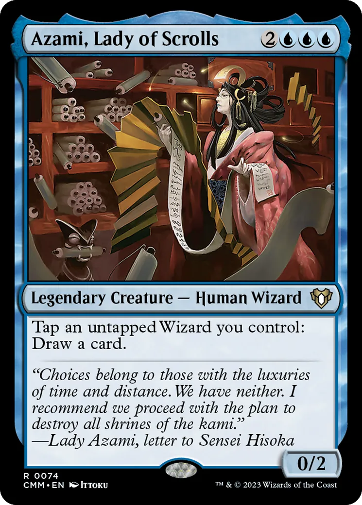 Azami, dame des parchemins — Commander Masters — Magic: The Gathering
