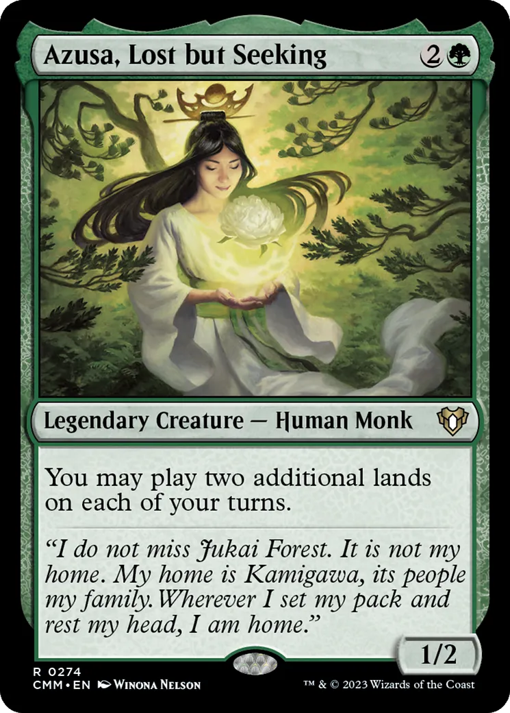 Azusa, Lost but Seeking — Commander Masters — Magic: The Gathering