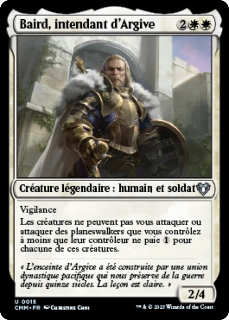 Baird, intendant d'Argive — Commander Masters — Magic: The Gathering