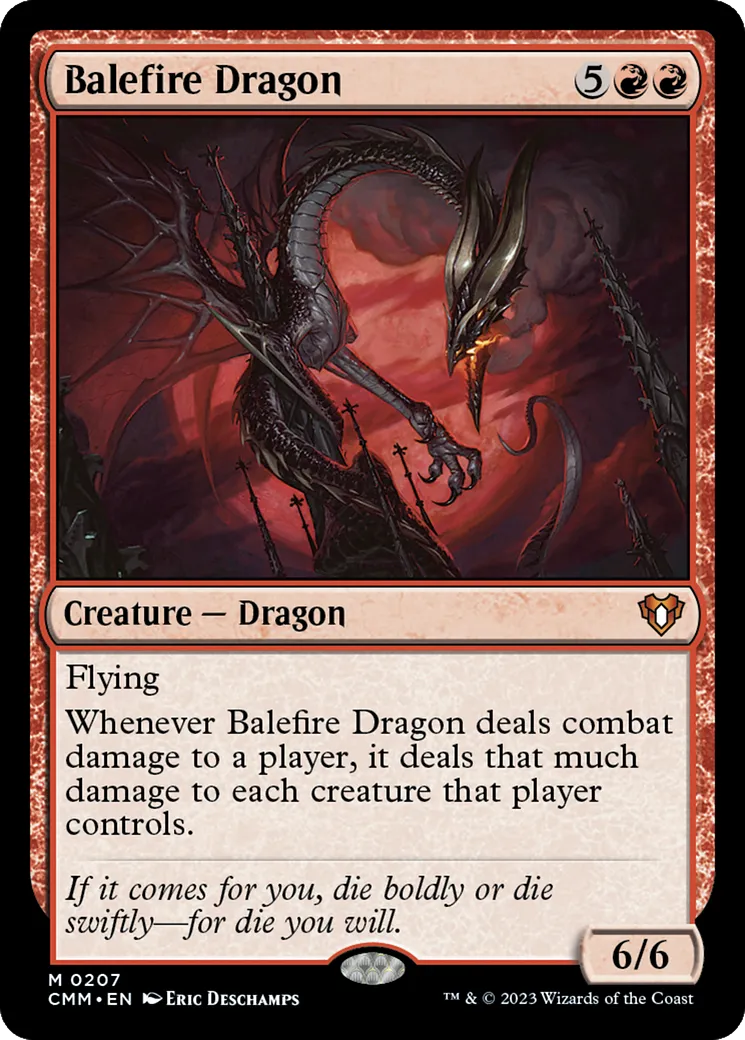 Balefire Dragon — Commander Masters — Magic: The Gathering