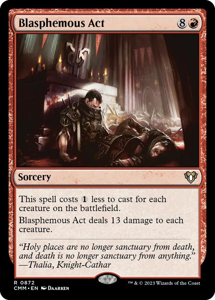 Blasphemous Act — Commander Masters — Magic: The Gathering