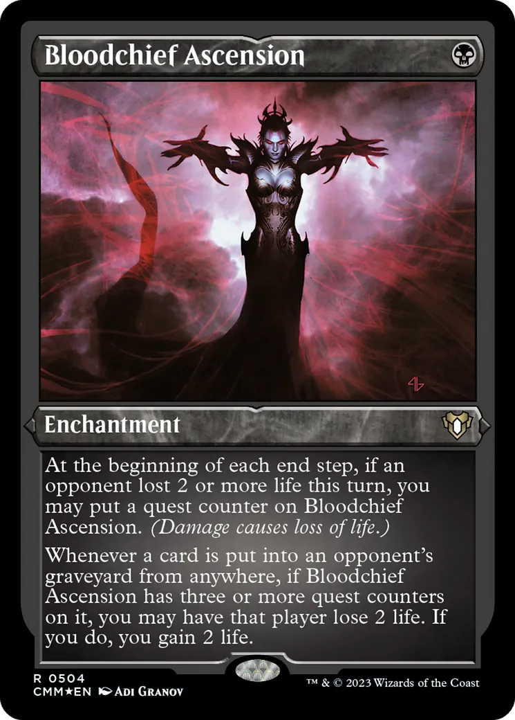 Bloodchief Ascension — Commander Masters — Magic: The Gathering