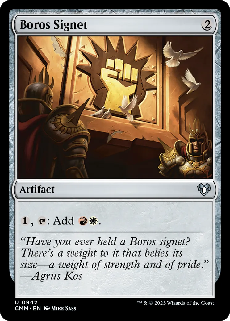 Boros Signet — Commander Masters — Magic: The Gathering