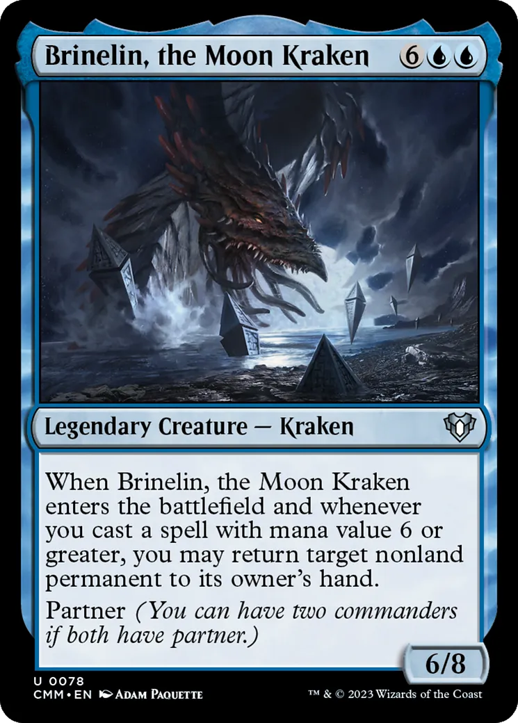 Brinelin, le kraken lunaire — Commander Masters — Magic: The Gathering