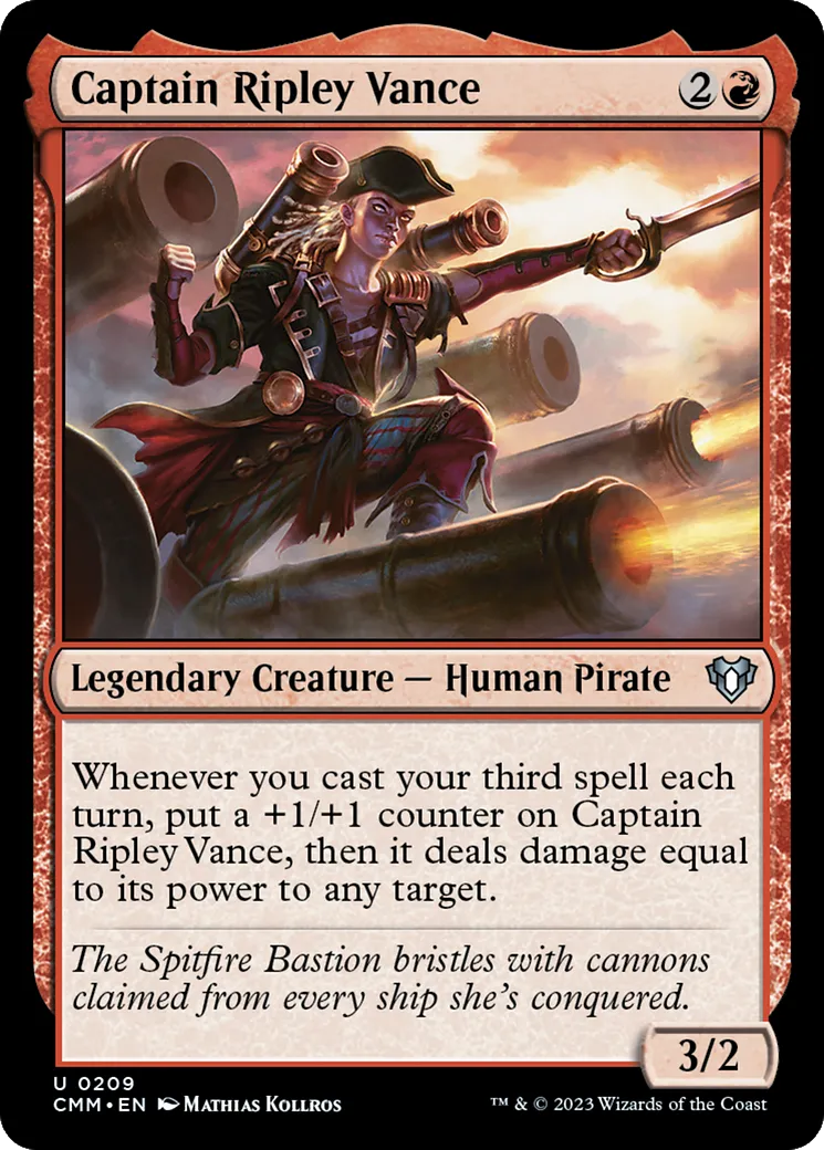 Captain Ripley Vance — Commander Masters — Magic: The Gathering