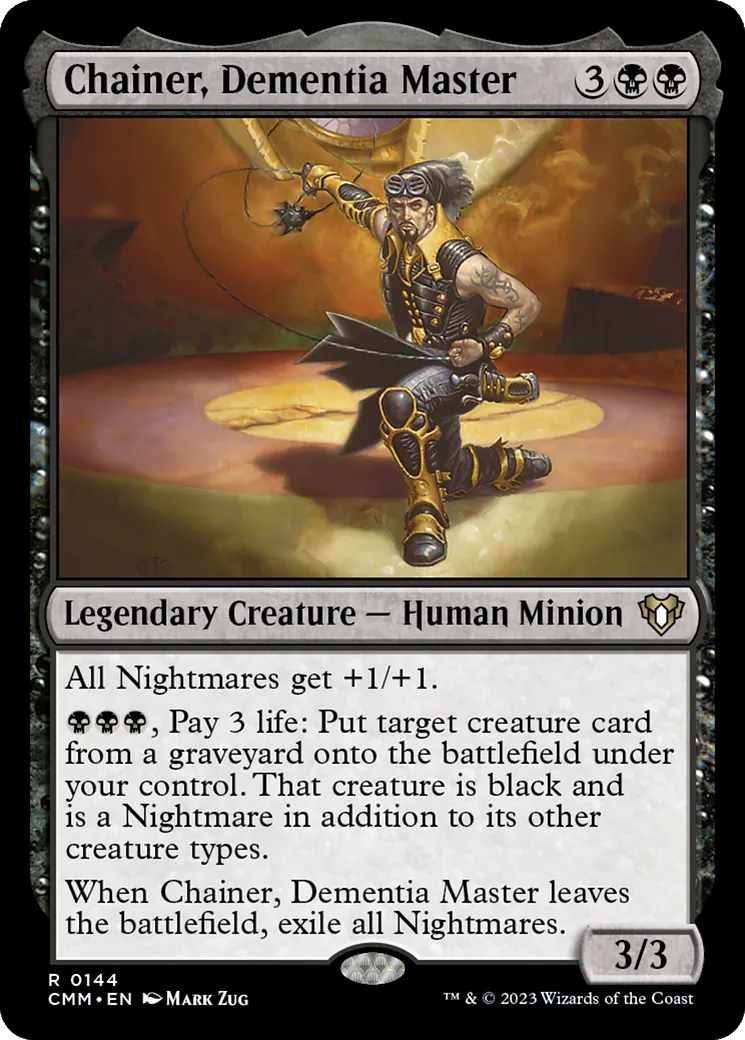 Chainer, Dementia Master — Commander Masters — Magic: The Gathering