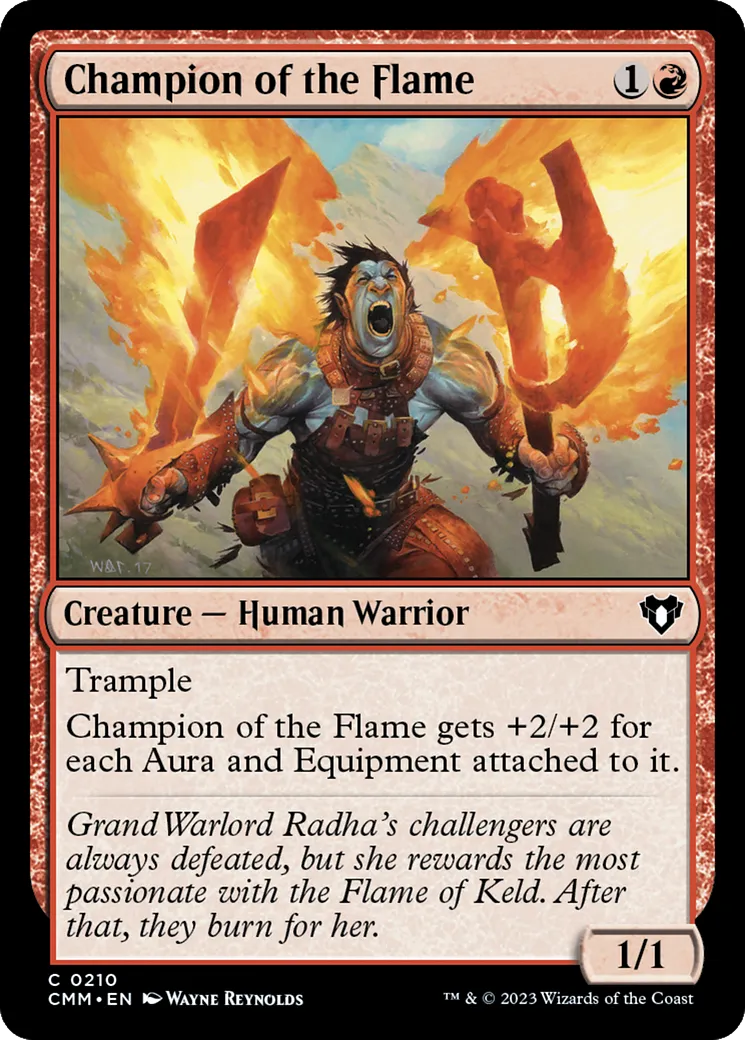 Champion de la Flamme — Commander Masters — Magic: The Gathering