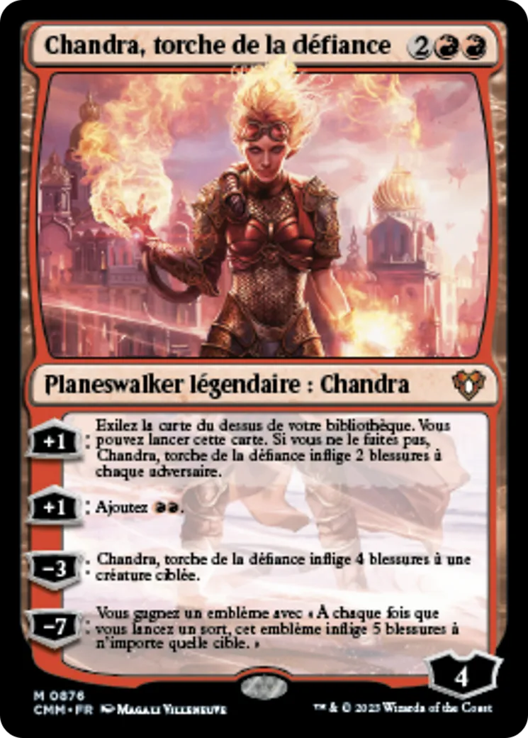 Chandra, torche de la défiance — Commander Masters — Magic: The Gathering