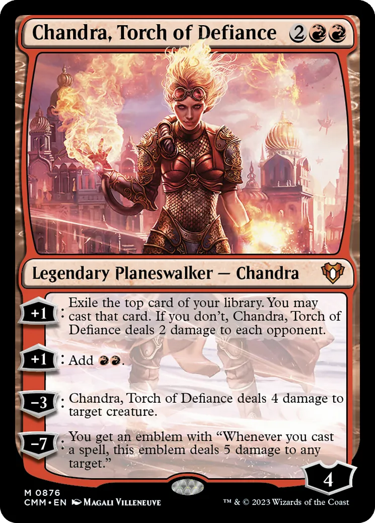 Chandra, Torch of Defiance — Commander Masters — Magic: The Gathering