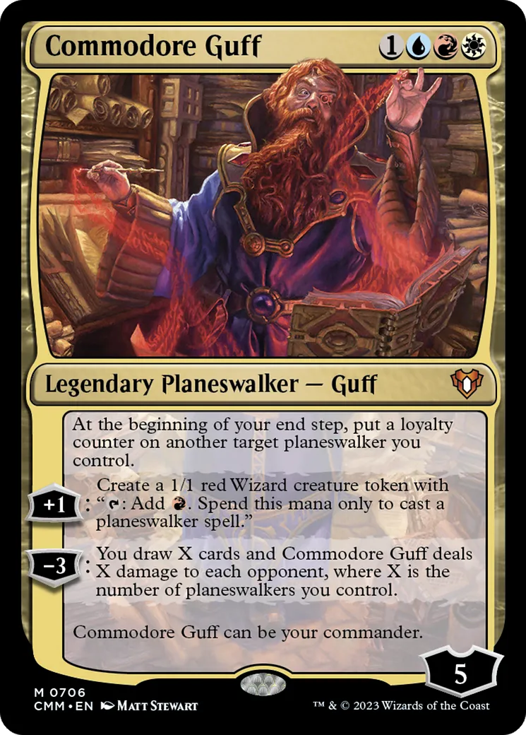 Commodore Guff — Commander Masters — Magic: The Gathering