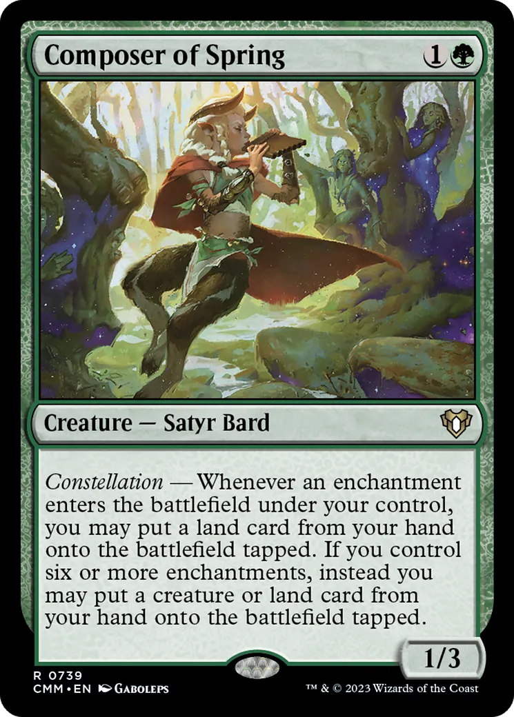 Composer of Spring — Commander Masters — Magic: The Gathering