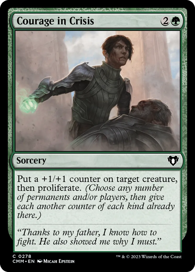 Courage en pleine crise — Commander Masters — Magic: The Gathering