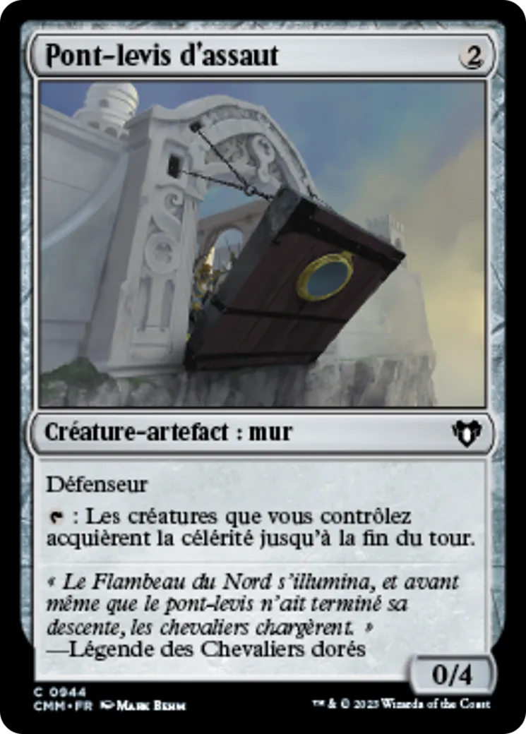 Pont-levis d'assaut — Commander Masters — Magic: The Gathering