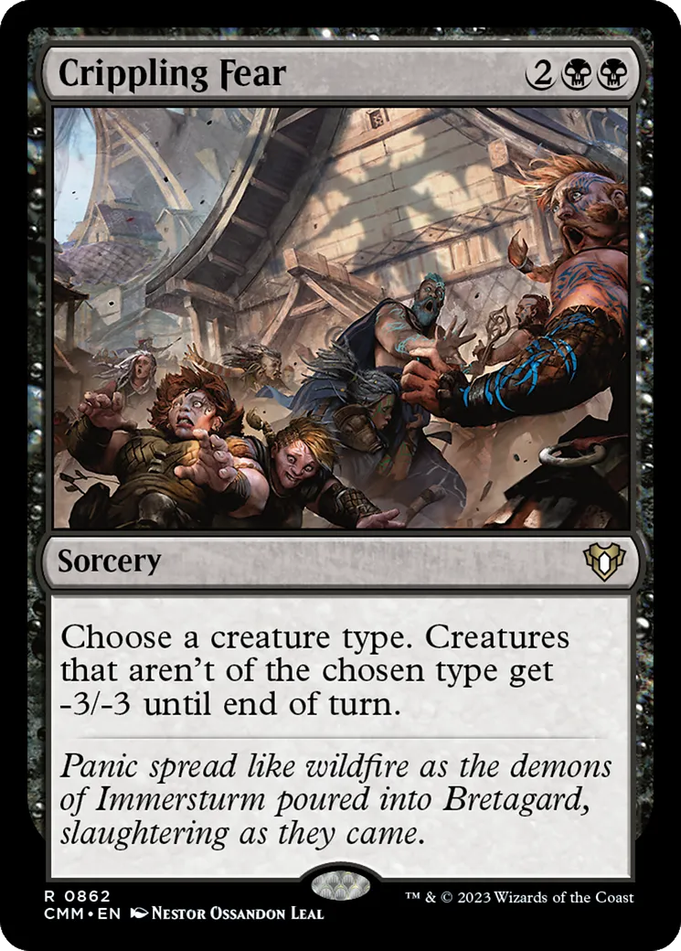 Crippling Fear — Commander Masters — Magic: The Gathering
